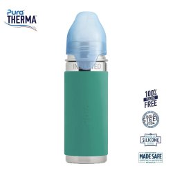 Pura� - Therma� Kiki� Sipper Baby Sutteflaske 6+ mdr. Moss 260ml - Fast flow