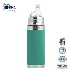 Pura� - Therma� Kiki� Sipper Baby Sutteflaske 6+ mdr. Moss 260ml - Fast flow