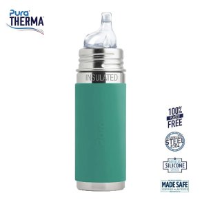 Pura� - Therma� Kiki� Sipper Baby Sutteflaske 6+ mdr. Moss 260ml - Fast flow
