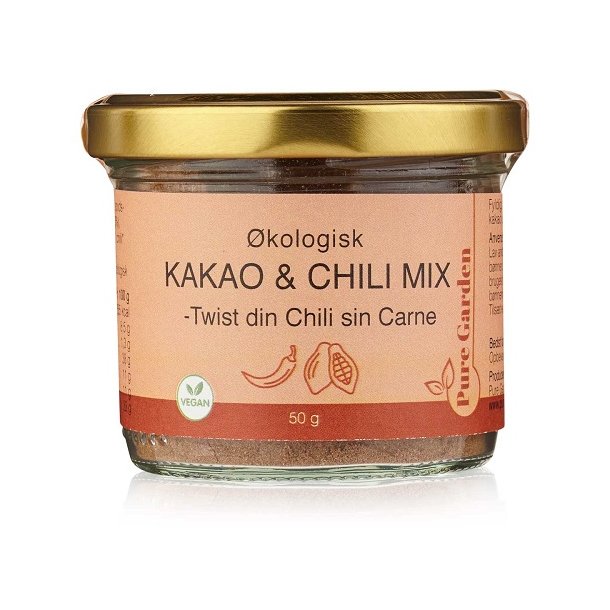 Pure Garden - kologisk &amp; Vegansk Kakao &amp; Chili Mix