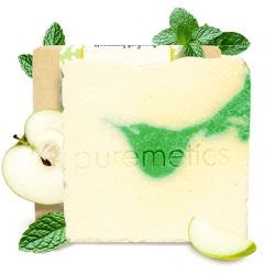 puremetics - 2 in 1 Ansigtssbe med ble og Mynte Duft