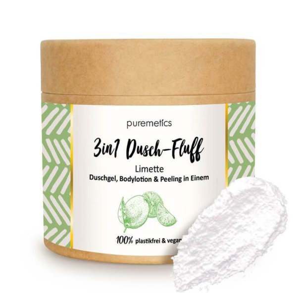 puremetics - 3in1 Dusch-Fluff - Lime