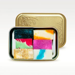 puremetics - Mini tvlar i guld aluminiumburk