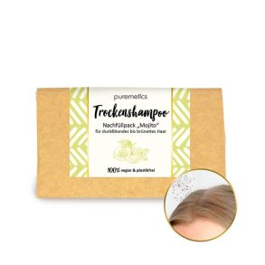 puremetics - Refill Torrschampo Mojito fr brunt & mrkblont hr 