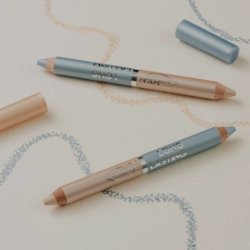 puroBIO Cosmetics - Long Lasting eyeduo pencil satin champagne &amp; satin sky blue 101