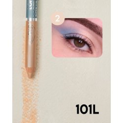 puroBIO Cosmetics - Long Lasting eyeduo pencil satin champagne &amp; satin sky blue 101