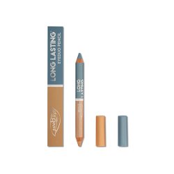 puroBIO Cosmetics - Long Lasting eyeduo pencil satin champagne &amp; satin sky blue 101