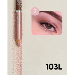 puroBIO Cosmetics - Long Lasting eyeduo pencil satin pink &amp; mat warm brown 103