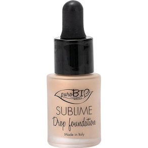 puroBIO Cosmetics -  Sublime drop foundation spf10 -  01
