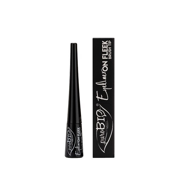 puroBIO Cosmetics - Flydende Eyeliner med brush tip - sort 