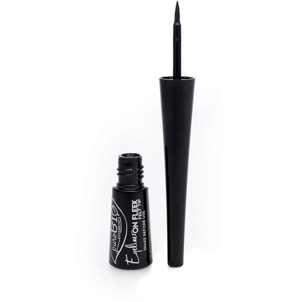 puroBIO Cosmetics - Flydende Eyeliner med felt tip - sort 