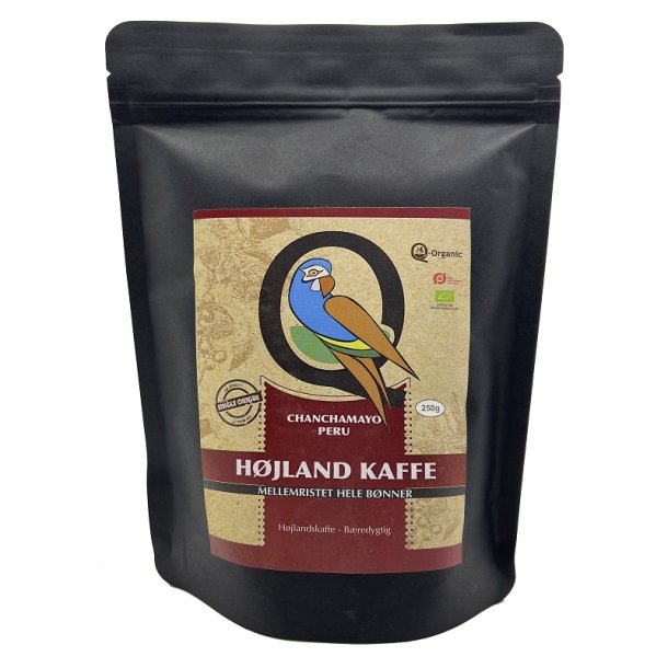 Q-Organic - kologisk Mellemristet Hjland Kaffebnner 250g