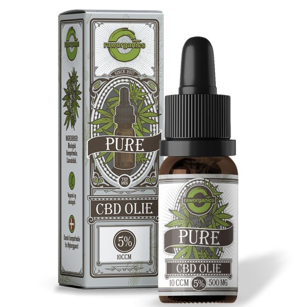 DATOVARER BEDST F�R 25.11.2026 - Raw Organics - CBD olie 5% / 500mg