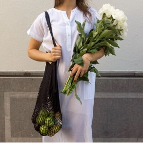 RESTPARTI - BOWEEVIL indk�bsnet med lange hanke i sort