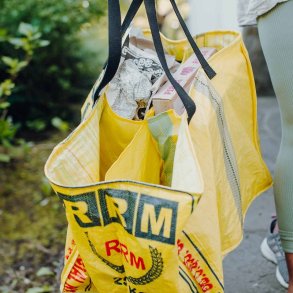 Rice & Carry - Upcycling sorting bag with 4 large compartments