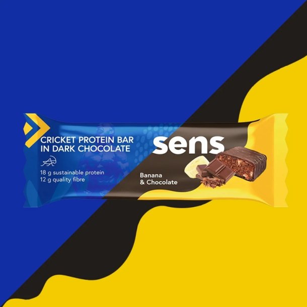 sens - Cricket protein bar - Dark Chocolate - Banana &amp; Chocolate