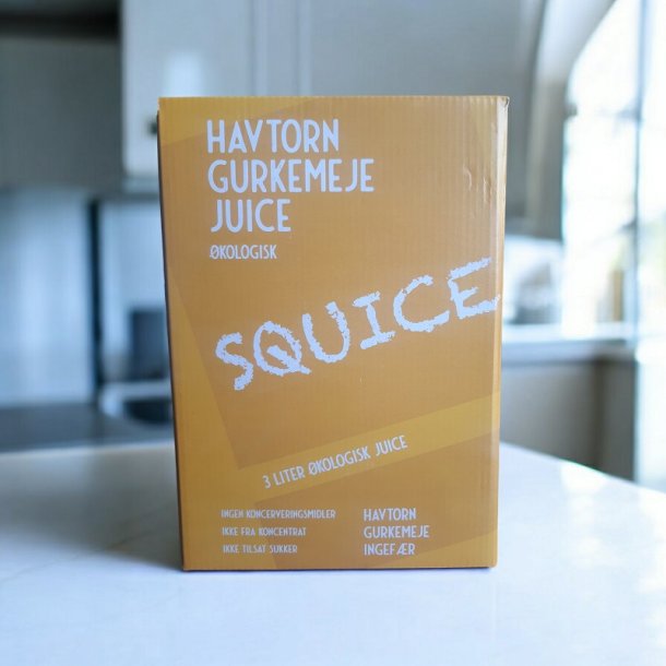 SQUICE - kologisk Havtorn Gurkemeje juice - Koldpresset