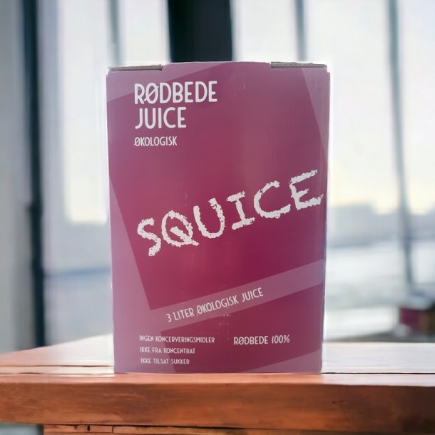 SQUICE - kologisk Rdbede juice - Koldpresset