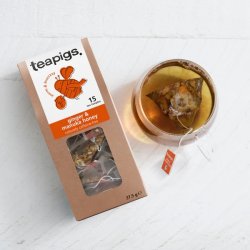 teapigs - Ginger &amp; manuka honey tea - warm &amp; buzzzzy