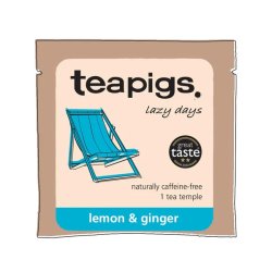 teapigs - organic lemon &amp; ginger tea - lazy days