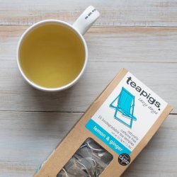 teapigs - organic lemon &amp; ginger tea - lazy days