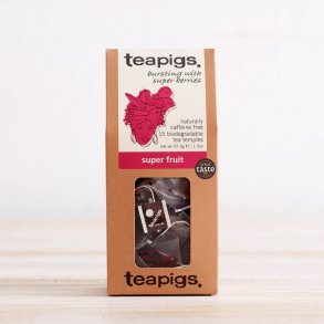 teapigs - super fruit tea - bursting with berries