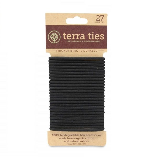 terra ties - Eco-friendly Hair Elastic in Black