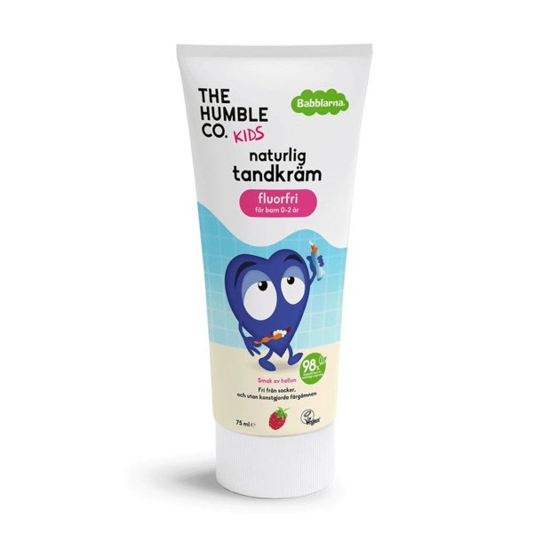 THE  HUMBLE CO. - Babblarna Kids - Fluorfri barntandkr�m - hallon