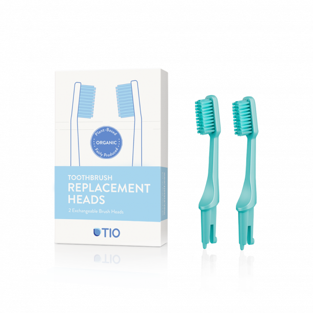 TIO - Udskiftelige tandbrstehoveder i grn / medium