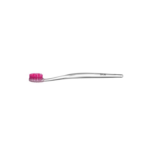 SPLAT - Whitening Tandbrste - Medium - Transparent / Pink