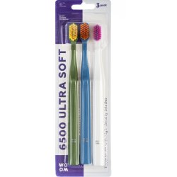 WOOM - 6500 Ultra Soft Toothbrushes - 3-pack