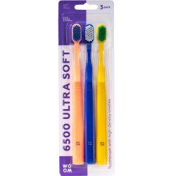WOOM - 6500 Ultra Soft Toothbrushes - 3-pack
