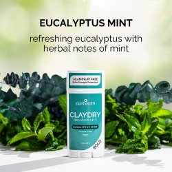 zionhealth - Bio Claydry deodorant - Eucalyptus mint