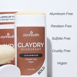 zionhealth - Bio Claydry deodorant - Cedarwood