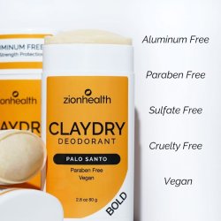 zionhealth - Bio Claydry deodorant - Palo Santo