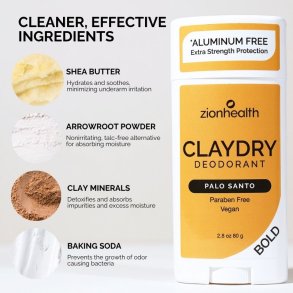 zionhealth - Bio Claydry deodorant - Palo Santo