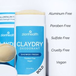 zionhealth - Bio Claydry deodorant - Shower fresh