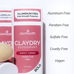 zionhealth - Bio Claydry deodorant - Sweet Amber
