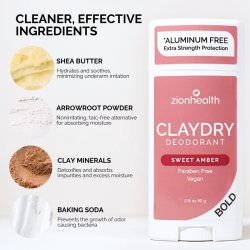 zionhealth - Bio Claydry deodorant - Sweet Amber