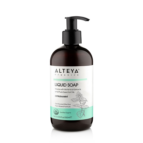 Se Alteya Organics - Økologisk Flydende Sæbe - Citrus & Mint 250ml hos Organic Beauty Supply