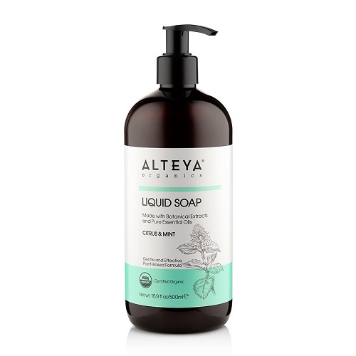 Se Alteya Organics - Økologisk Flydende Sæbe - Citrus & Mint 500ml hos Organic Beauty Supply
