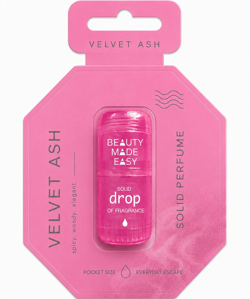 Beauty Made Easy® - Solid drop perfume - spicy wood elegant - Velvet Ash