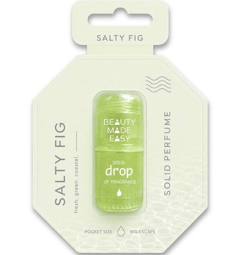 Beauty Made Easy® - Solid drop perfume - fresh green coastal - Salty Fig