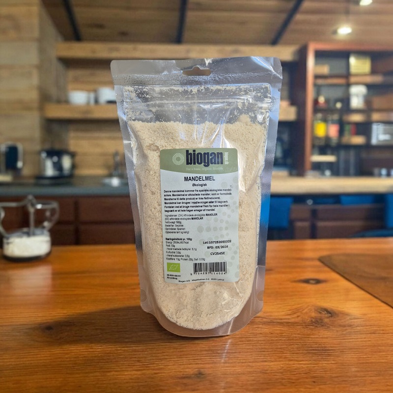biogan - Økologisk mandelmel 500g billede