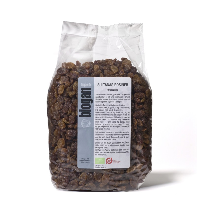 biogan – Ékologiske sultanas rosiner