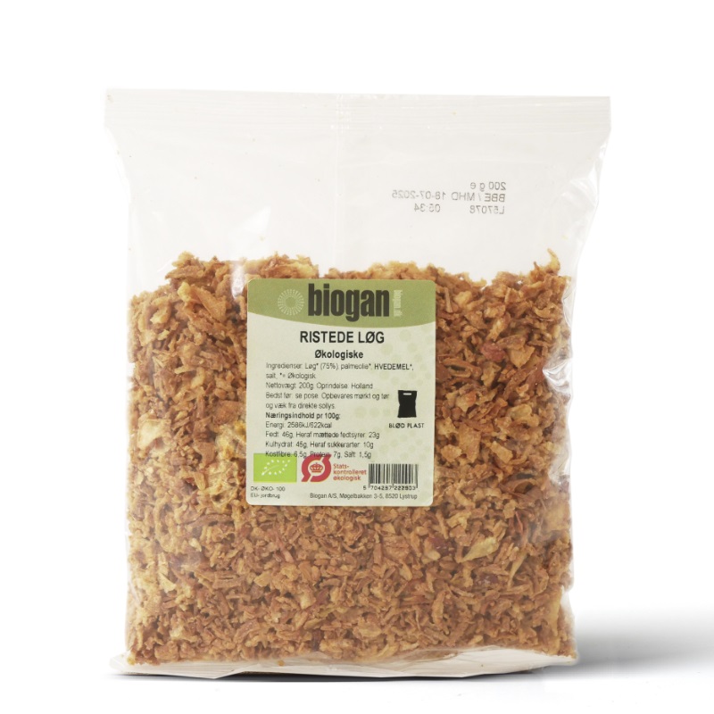 Ristede løg Økologisk - 200 gr - Biogan