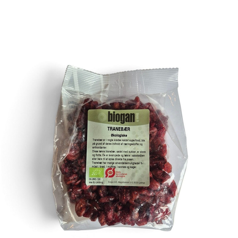 biogan - Økologiske tranebær 150g