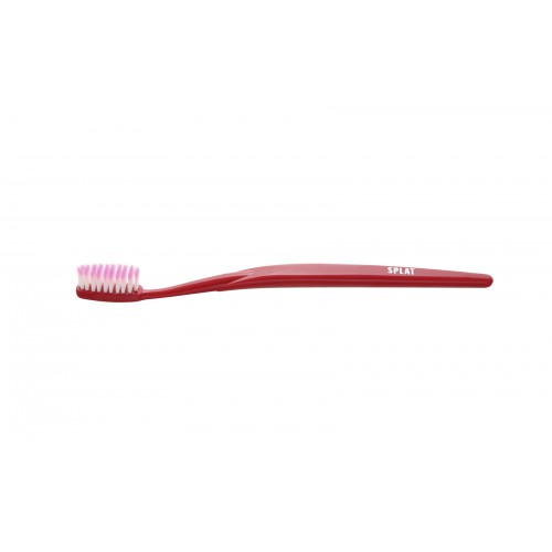 Se SPLAT® - Complete Tandbørste Soft Rød / Hvid / Pink hos Organic Beauty Supply