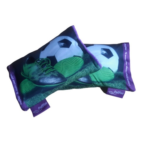 RESTPARTI - Duffies® - 2-pak duftpuder - fodbold design