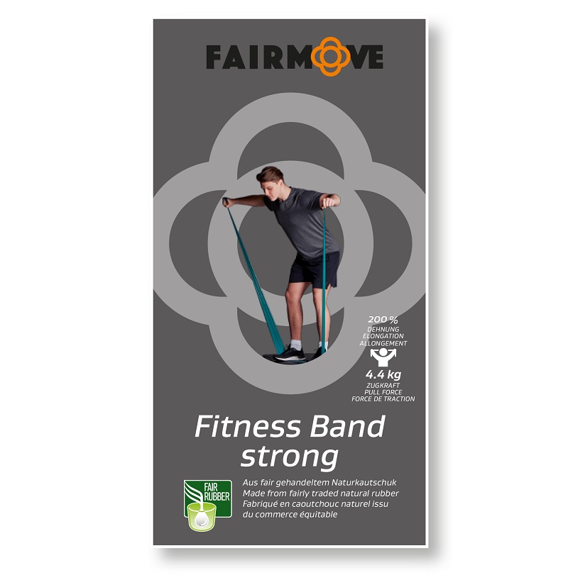 FAIR MOVE - Fitnessbånd strong sort - ekspert 4,4 kg trækkraft